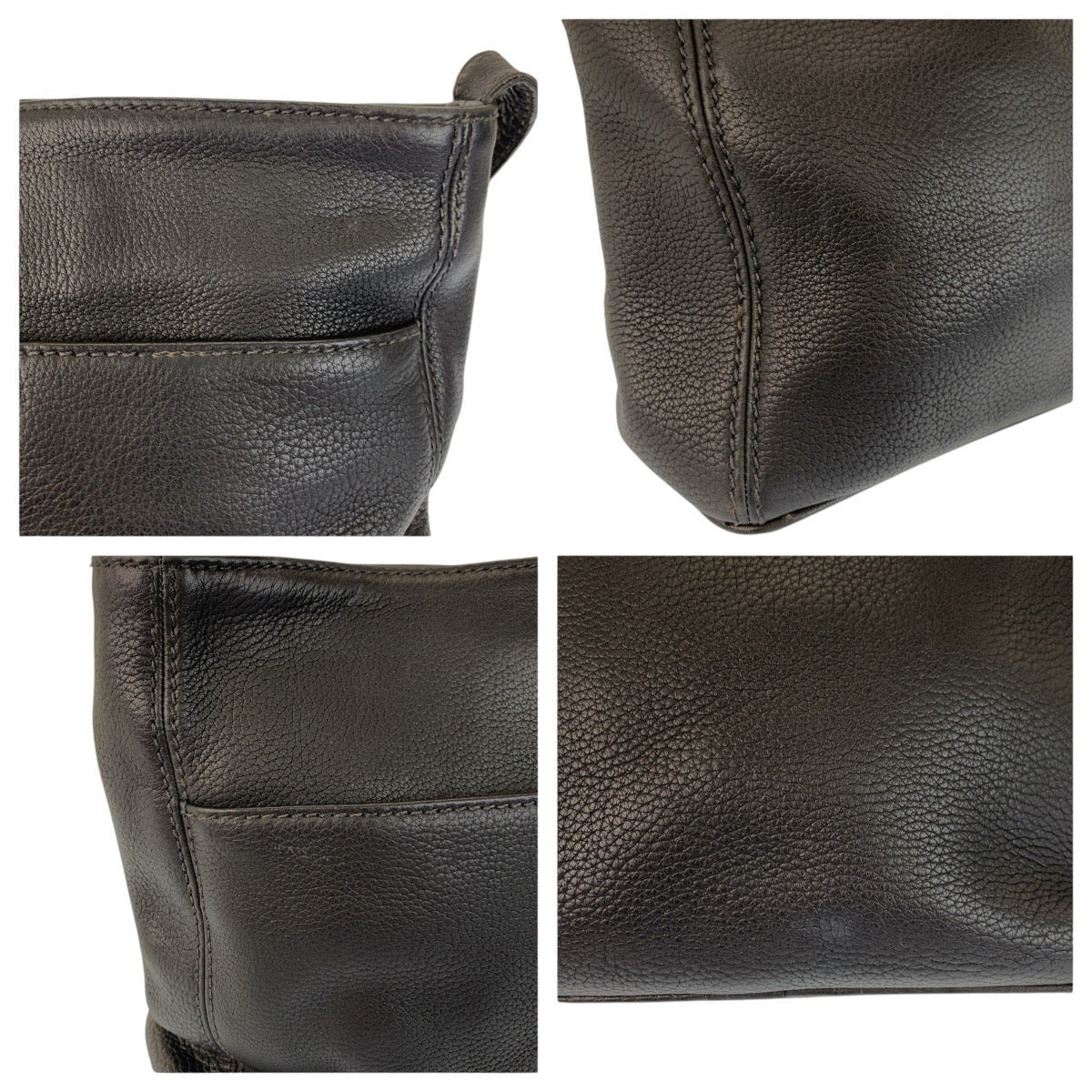22843
COACH Vintage Old Coach Sonoma Collection Black Gold Hardware Leather 4924 Shoulder Bag Unisex Women's ABP14