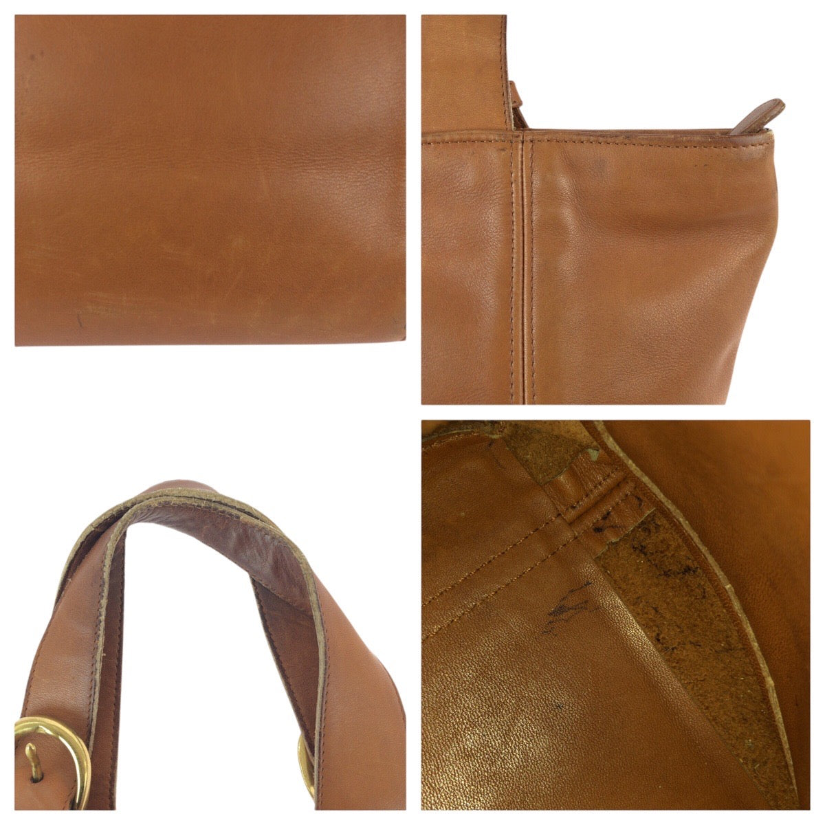 22847
COACH コーチ ヴィンテージ オールドコーチ ブラウン ゴールド金具 レザー 4133 トートッグ ハンドバッグ レディース AB5