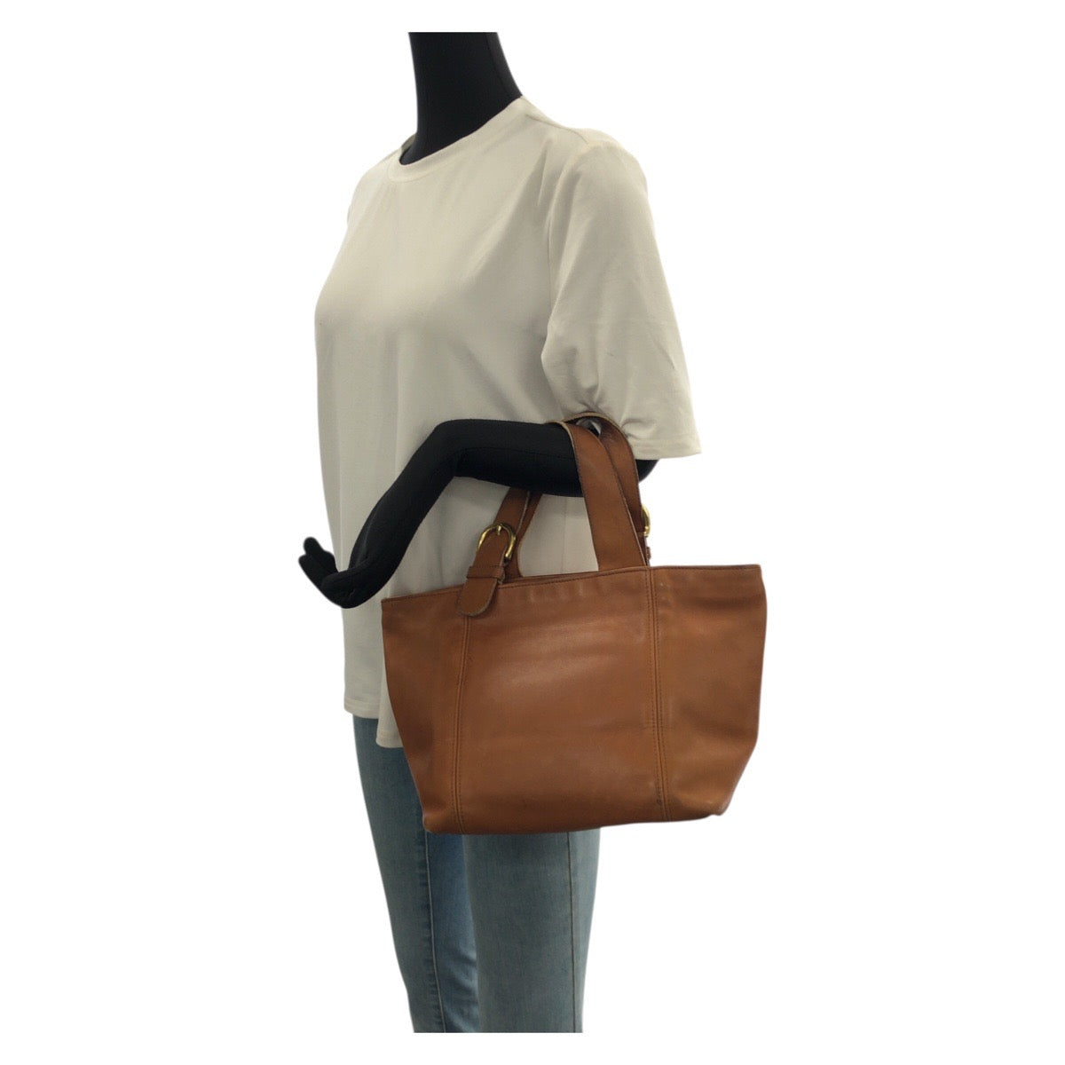 22847
COACH コーチ ヴィンテージ オールドコーチ ブラウン ゴールド金具 レザー 4133 トートッグ ハンドバッグ レディース AB5