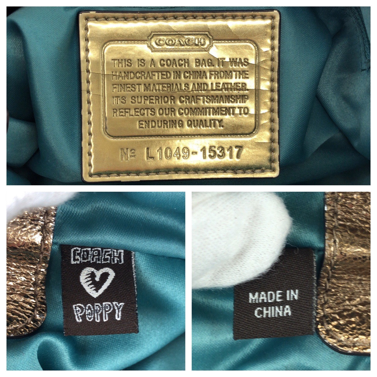 22848
COACH コーチ ポピー シグネチャー 2way ベージュ ゴールド金具 キャンバス / レザー 15317 ショルダーバッグ ハンドバッグ レディース AB5