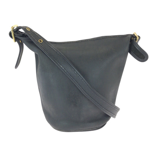 22852
COACH コーチ ヴィンテージ オールドコーチ ブラック 黒 ゴールド金具 レザー ショルダーバッグ ダッフルバッグ ポシェット レディース AB8