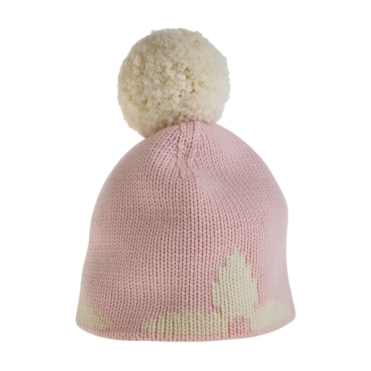 22861
LOUIS VUITTON Louis Vuitton Bonnet Morning Ram Pink White Wool M70841 Knit Cap Women's A
