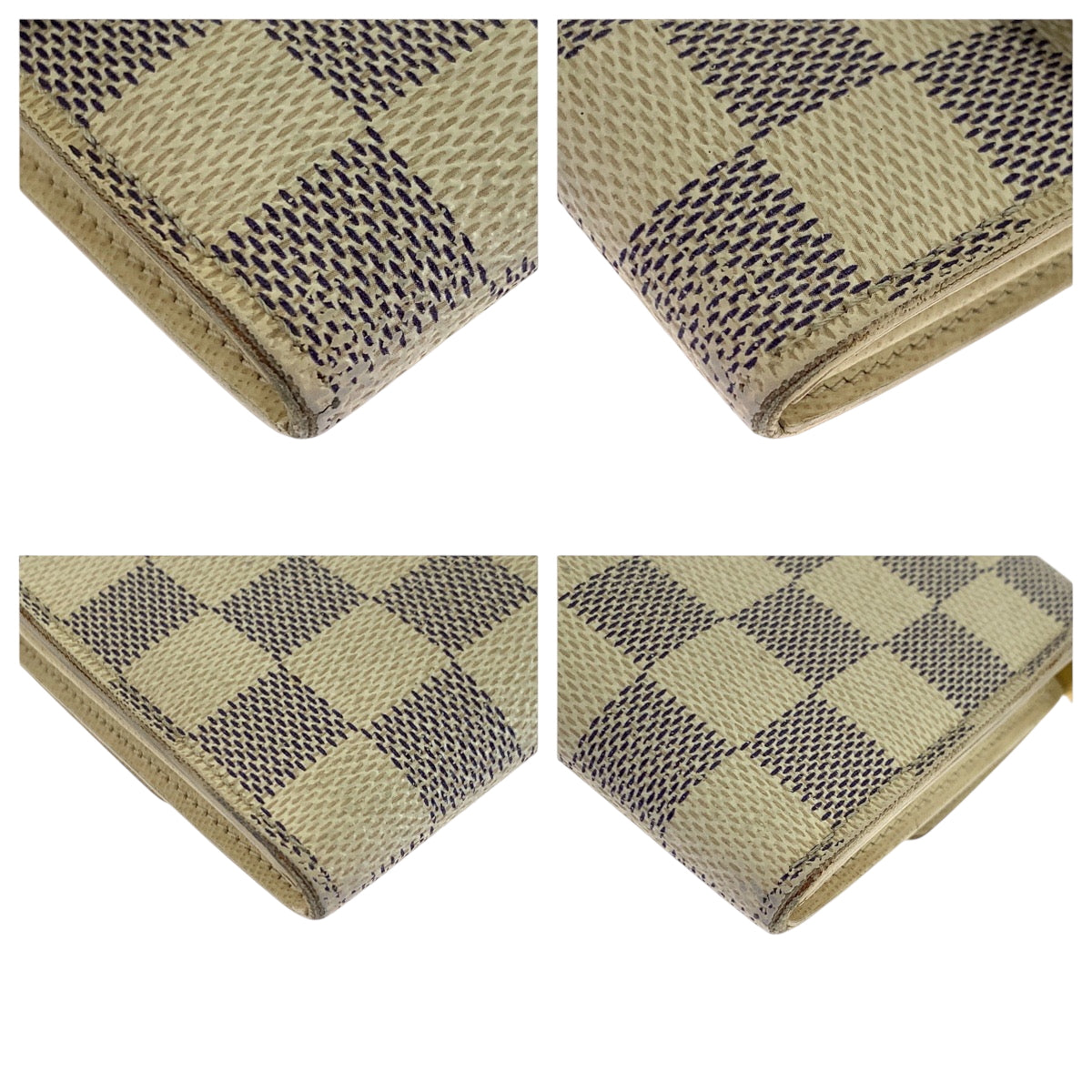 22854
LOUIS VUITTON ルイヴィトン ダミエ アズール ポルトフォイユ サラ ホワイト グレー ゴールド金具 PVC N61735 長財布 ロングウォレット レディース AB22