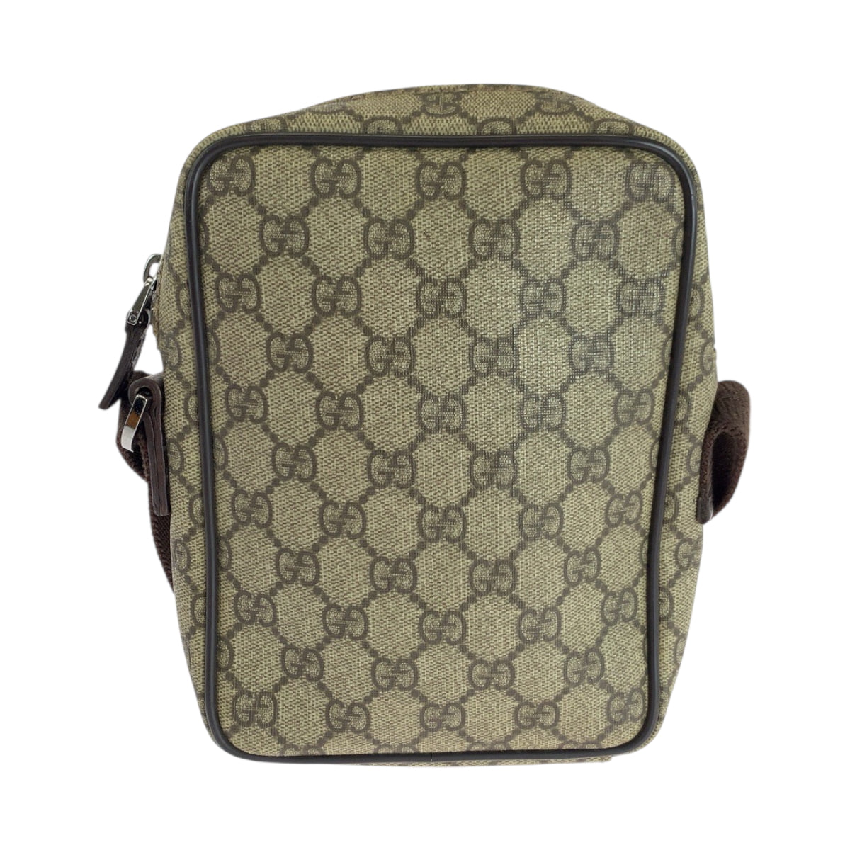 22868
GUCCI グッチ ベージュ ブラウン シルバー金具 GGスプリームキャンバス 101680 ショルダーバッグ ポシェット レディース ABP34