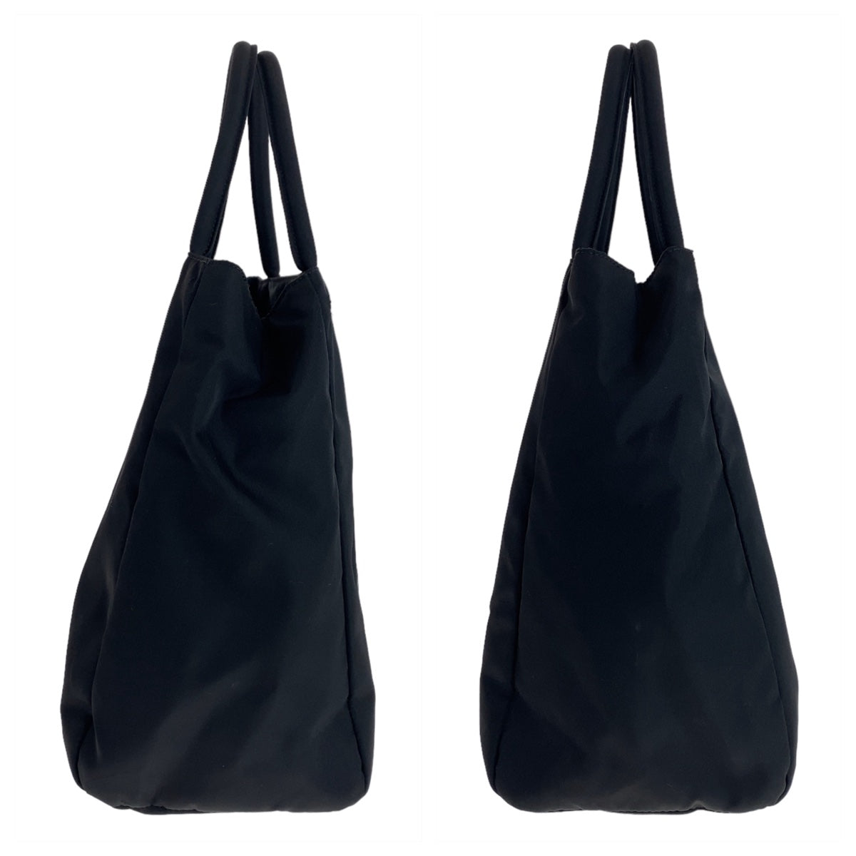 22869
PRADA プラダ テスート 三角ロゴプレート ブラック 黒 シルバー金具 ナイロン トートバッグ ハンドバッグ レディース AB40
