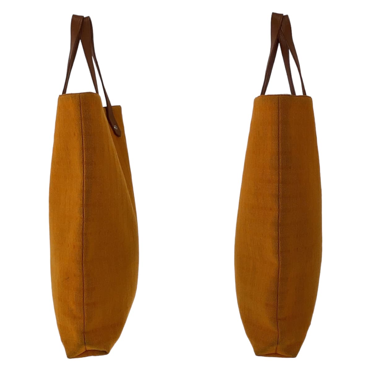 22872
HERMES エルメス アメダバ ディアゴGM オレンジ ブラウン シルバー金具 キャンバス / レザー トートバッグ ハンドバッグ A4対応 レディース AB40