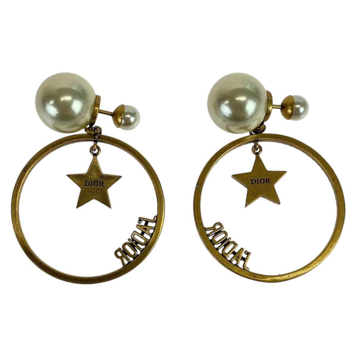 22884
Dior JA DIOR Gold Faux Pearl / Metal Earrings Faux Pearl Ladies ABP48