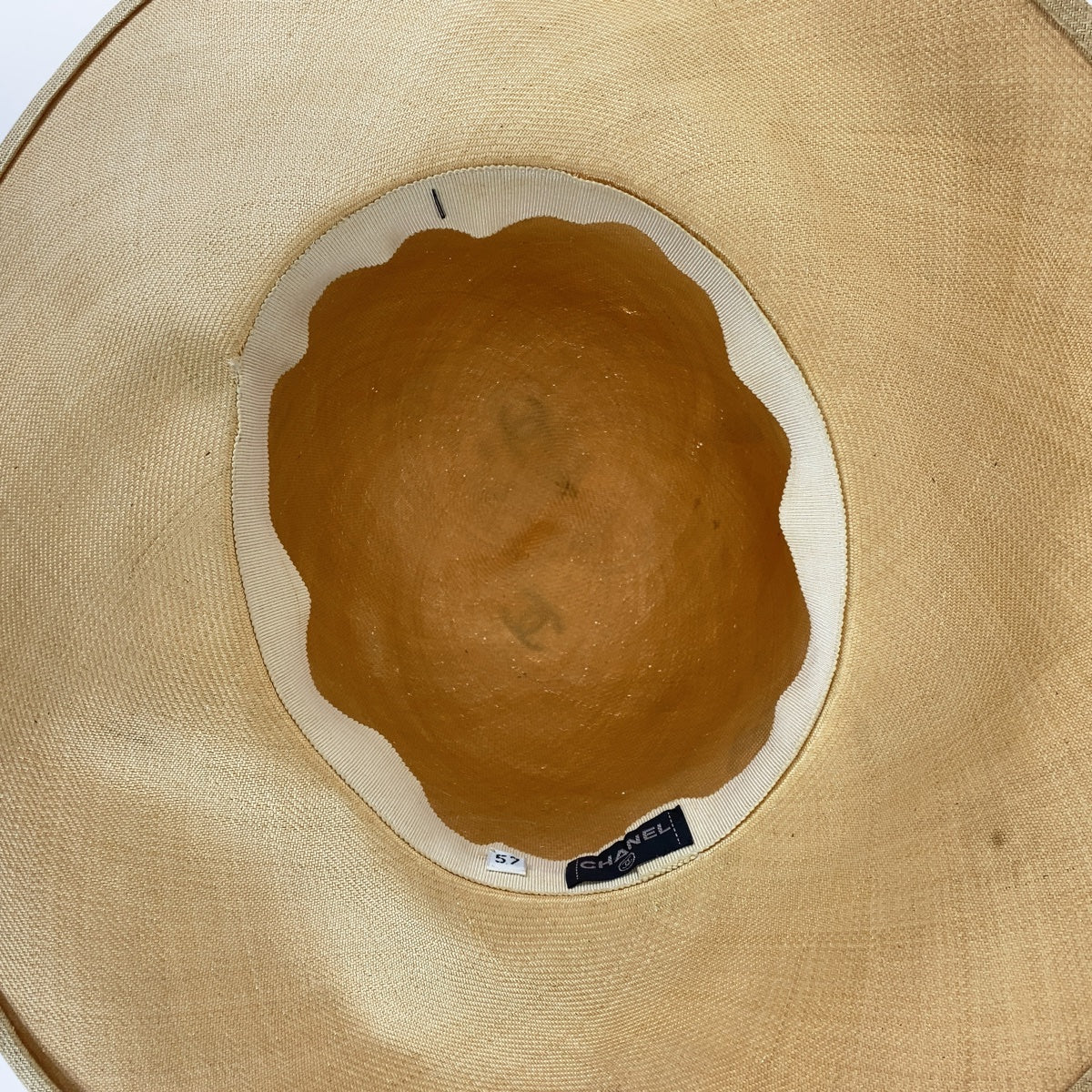 22886
CHANEL Coco Mark Raffia Straw Hat for Women AB46