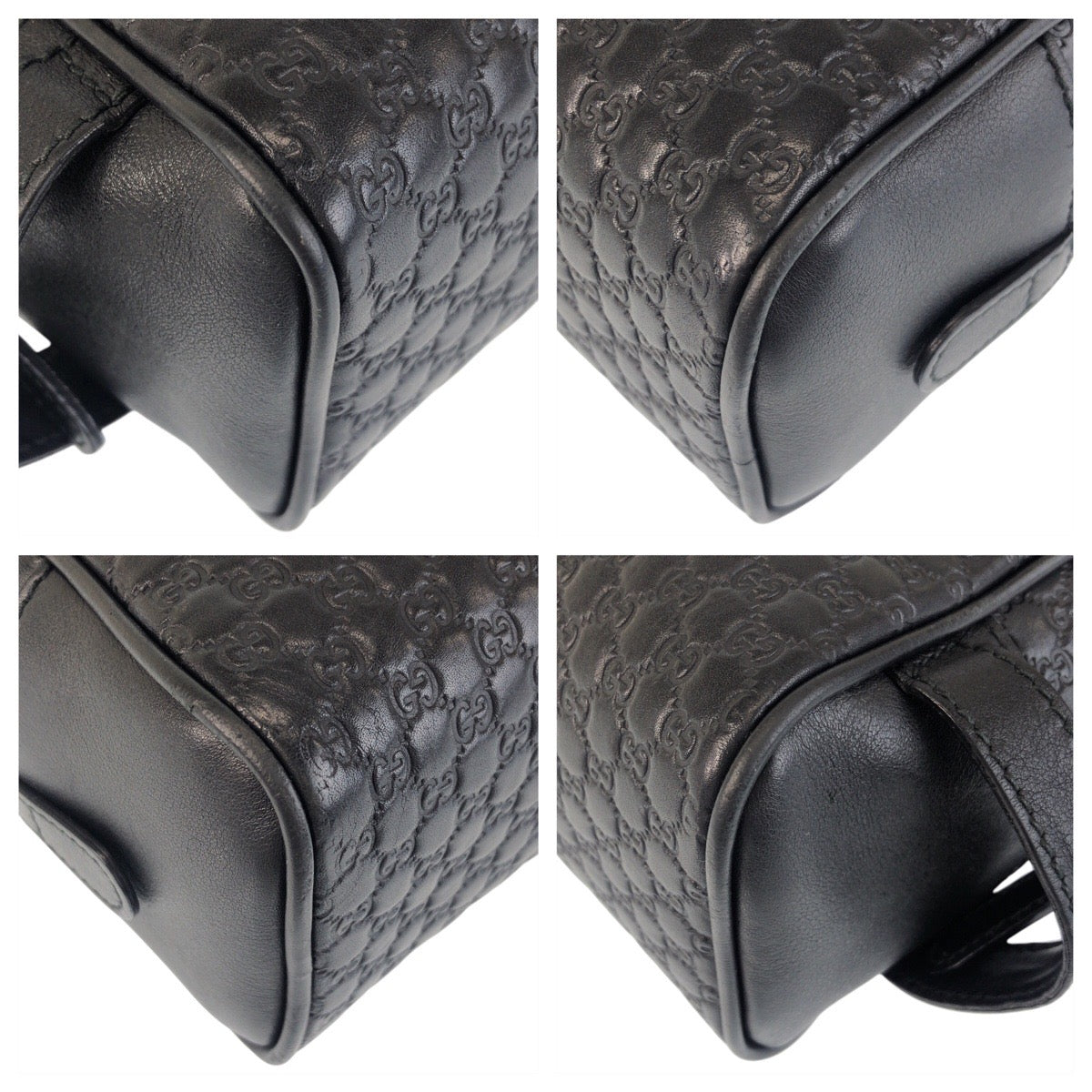 22894
GUCCI グッチ マイクログッチシマ ブラック 黒 レザー 419775 セカンドバッグ クラッチバッグ メンズ ABP48