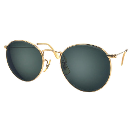 22898
Ray-Ban レイバン ヴィンテージ B&L RAY-BAN U.S.A ゴールド グリーン メタル サングラス メガネフレーム ラウンド メンズ ABP16