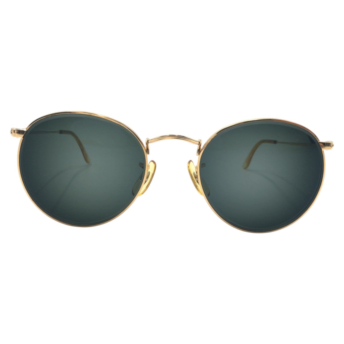 22898
Ray-Ban Vintage B&L Ray-Ban U.S.A. Gold Green Metal Sunglasses Eyeglasses Round Men's ABP16