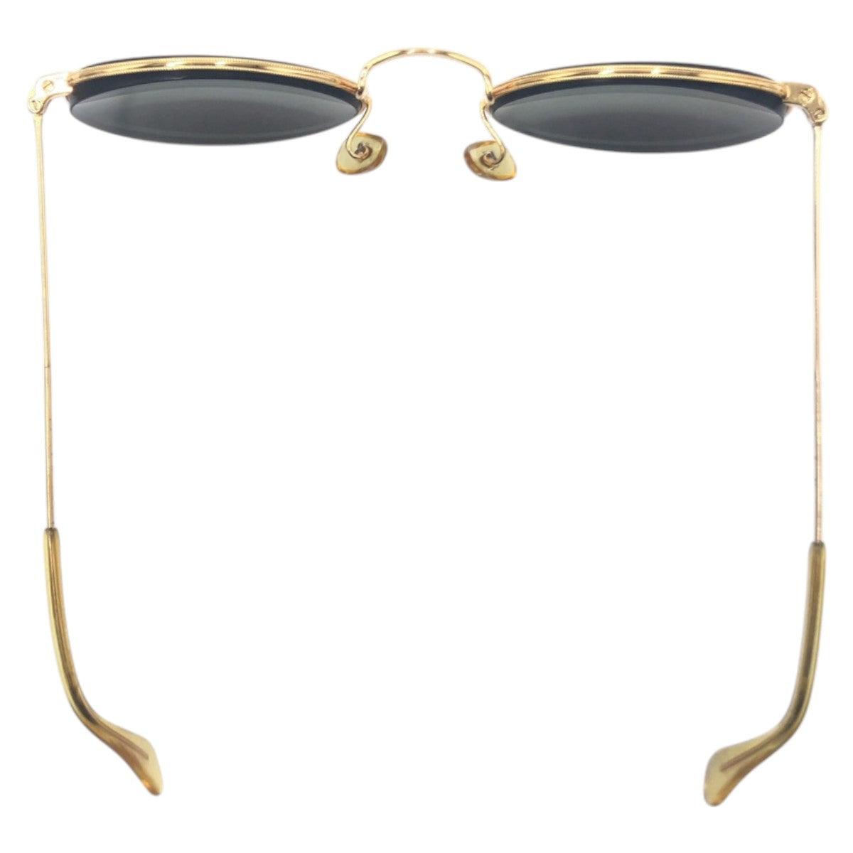 22898
Ray-Ban Vintage B&L Ray-Ban U.S.A. Gold Green Metal Sunglasses Eyeglasses Round Men's ABP16