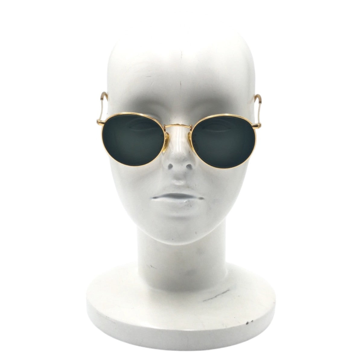 22898
Ray-Ban Vintage B&L Ray-Ban U.S.A. Gold Green Metal Sunglasses Eyeglasses Round Men's ABP16