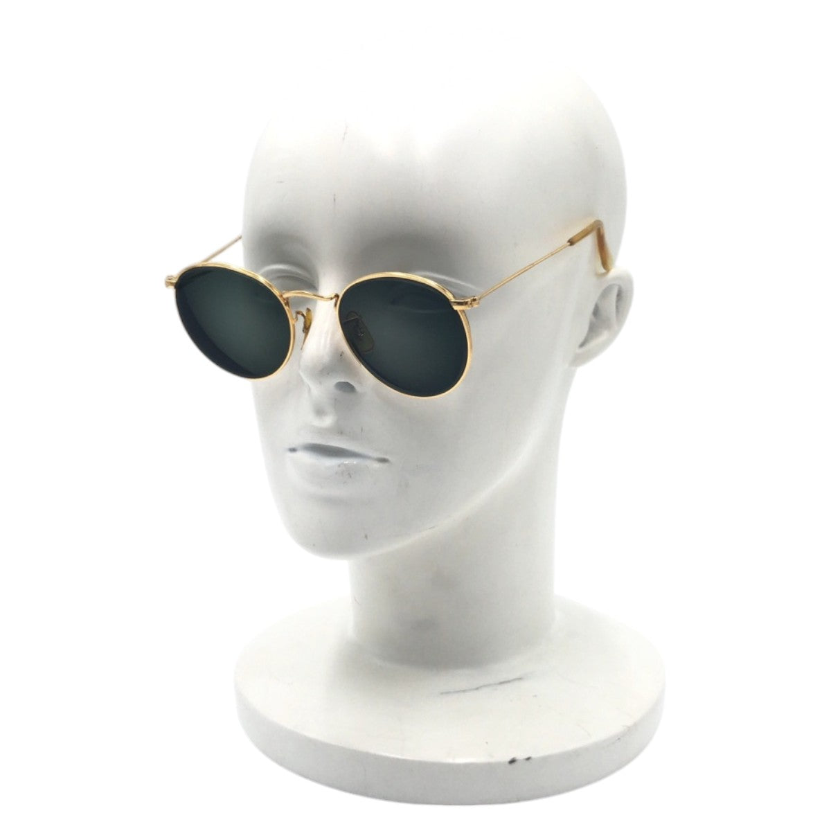 22898
Ray-Ban Vintage B&L Ray-Ban U.S.A. Gold Green Metal Sunglasses Eyeglasses Round Men's ABP16