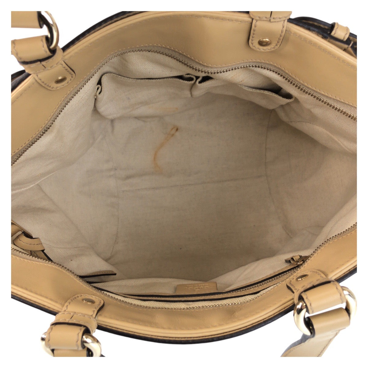 22902
GUCCI グッチ バンブー ディアマンテ ベージュ ゴールド金具 キャンバス / レザー 282312 ショルダーバッグ トートバッグ レディース ABP43
