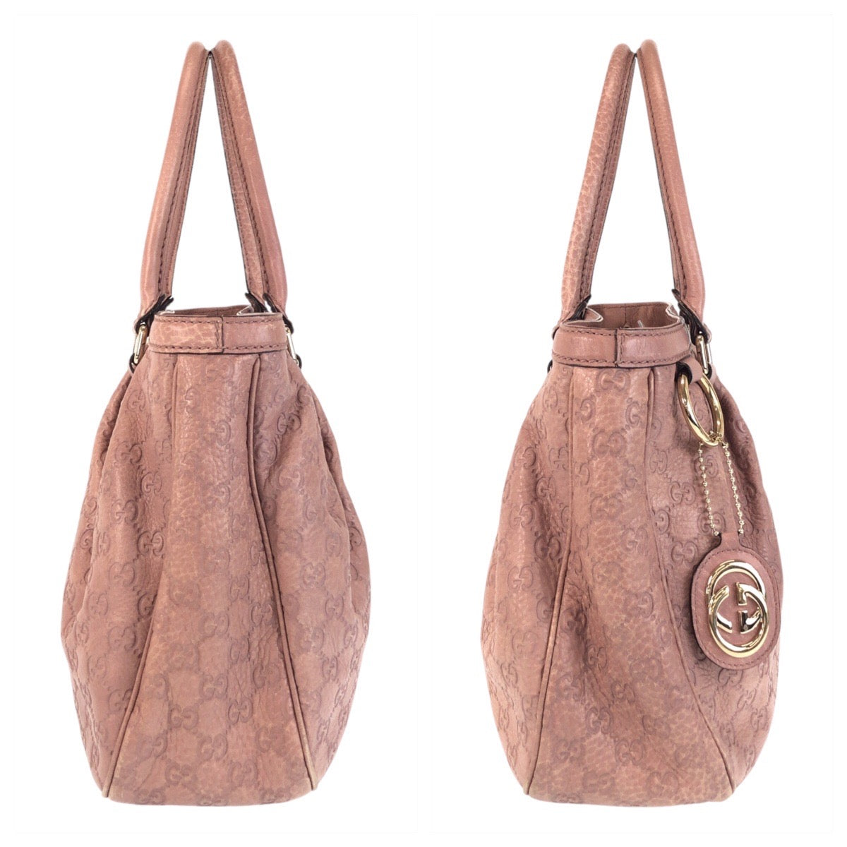 22903
GUCCI グッチ グッチシマ スーキー ピンクベージュ ゴールド金具 レザー 296835 トートバッグ ショルダーバッグ レディース ABP52