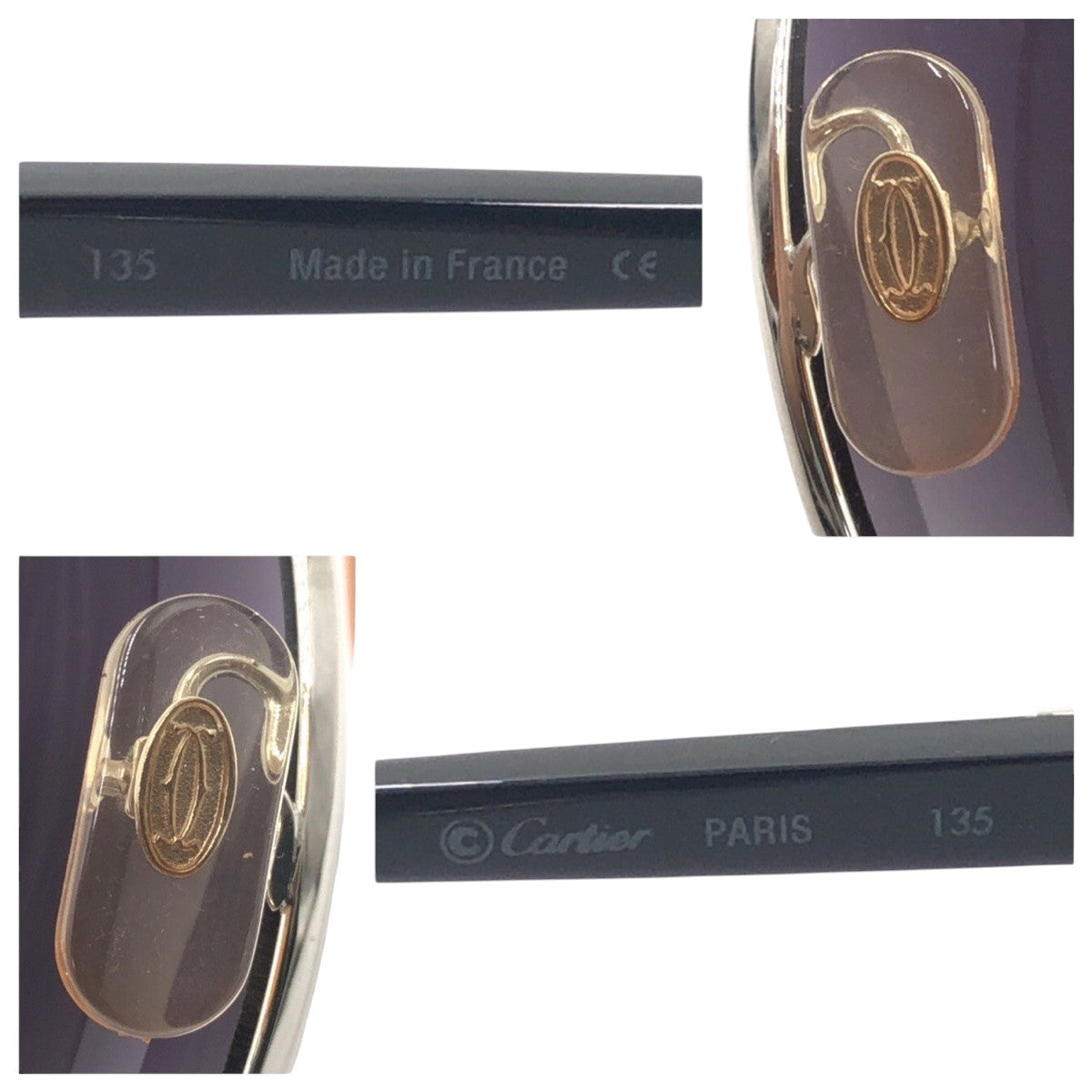 22905
CARTIER カルティエ サントス シルバー ブラック 黒 プラスチック 男女兼用 スクエア メンズ A42