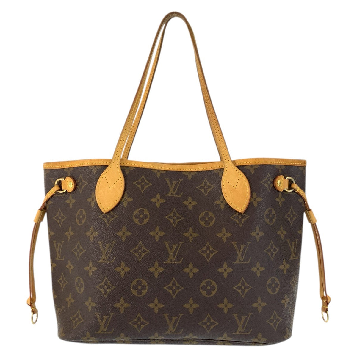 22907
LOUIS VUITTON ルイヴィトン モノグラム ネヴァーフルPM ブラウン ゴールド金具 PVC / レザー M40155 トートバッグ ハンドバッグ レディース ABP