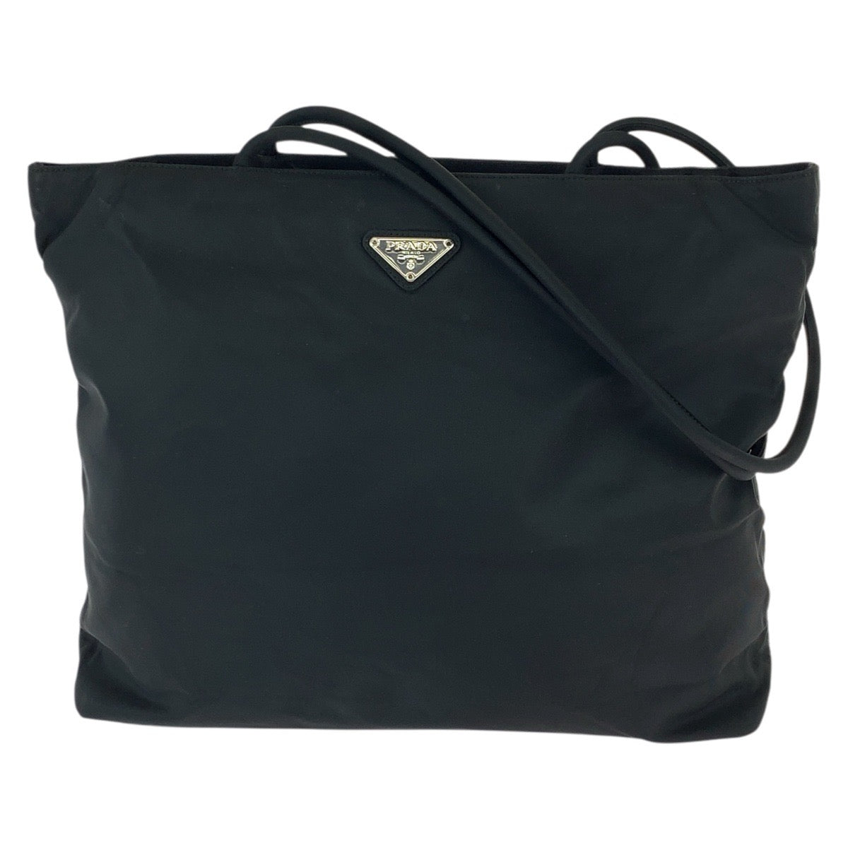 22911
PRADA プラダ テスート 三角ロゴプレート ブラック 黒 シルバー金具 ナイロン ショルダーバッグ トートバッグ レディース ABP36