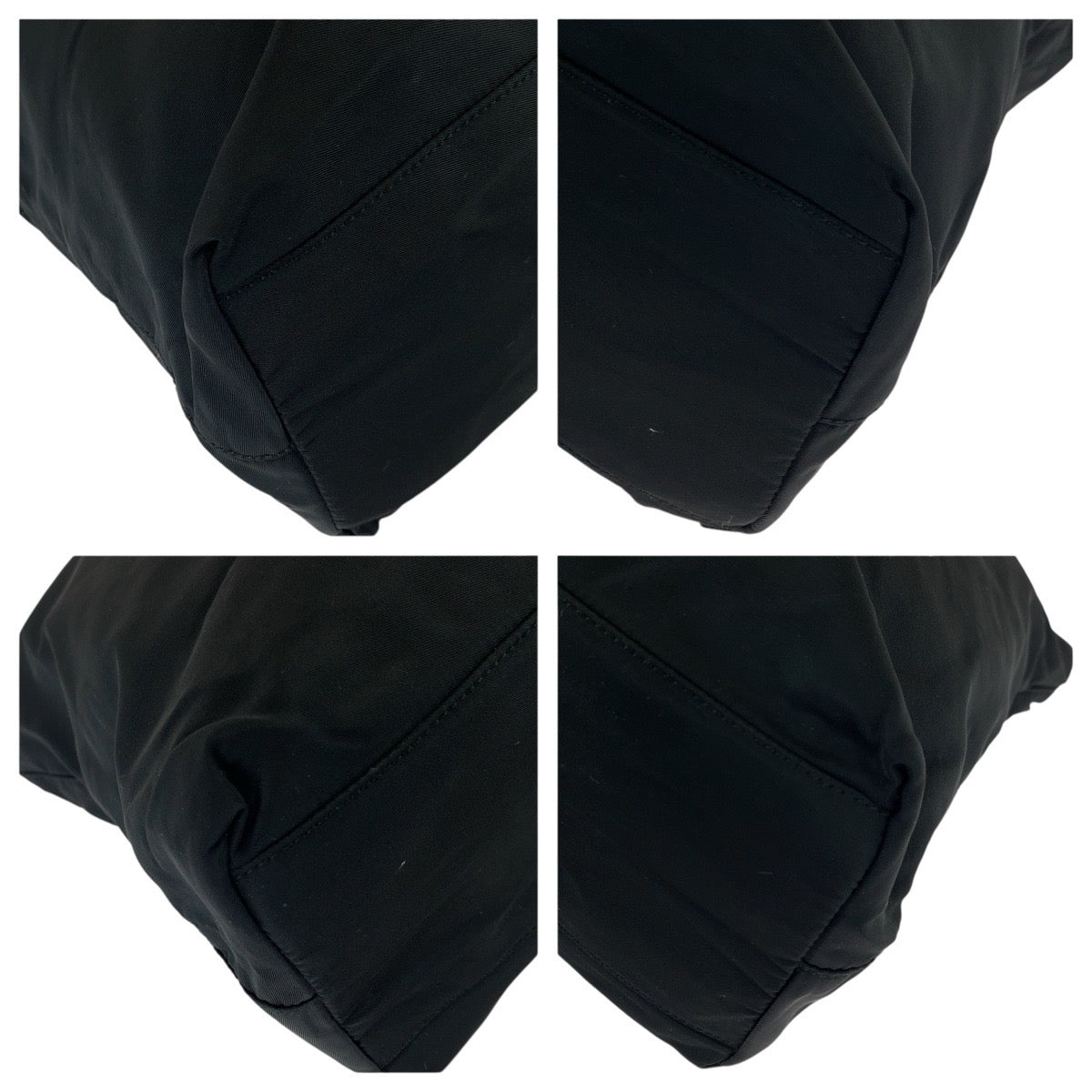 22911
PRADA プラダ テスート 三角ロゴプレート ブラック 黒 シルバー金具 ナイロン ショルダーバッグ トートバッグ レディース ABP36