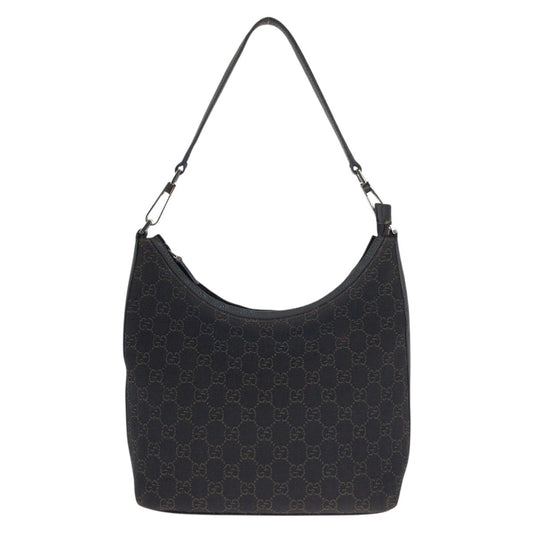 22912
GUCCI グッチ ホーボー ブラウン ダークブラウン シルバー金具 GGキャンバス / レザー 28335 ショルダーバッグ ワンショルダー レディース AB28