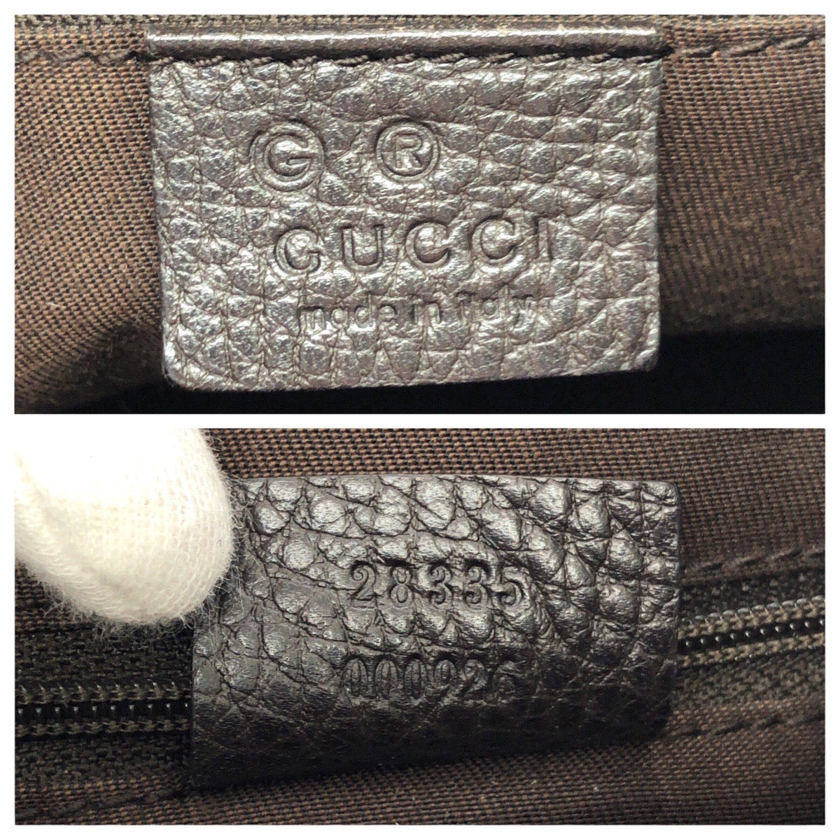 22912
GUCCI グッチ ホーボー ブラウン ダークブラウン シルバー金具 GGキャンバス / レザー 28335 ショルダーバッグ ワンショルダー レディース AB28
