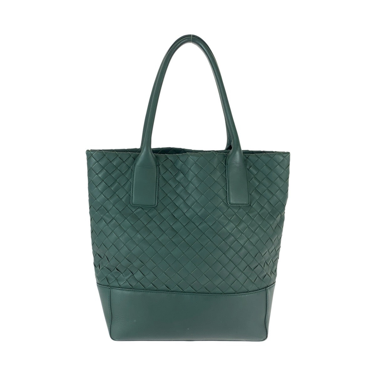 22913
BOTTEGAVENETA ボッテガヴェネタ イントレチャート グリーン レザー トートバッグ ショルダーバッグ レディース ABP85