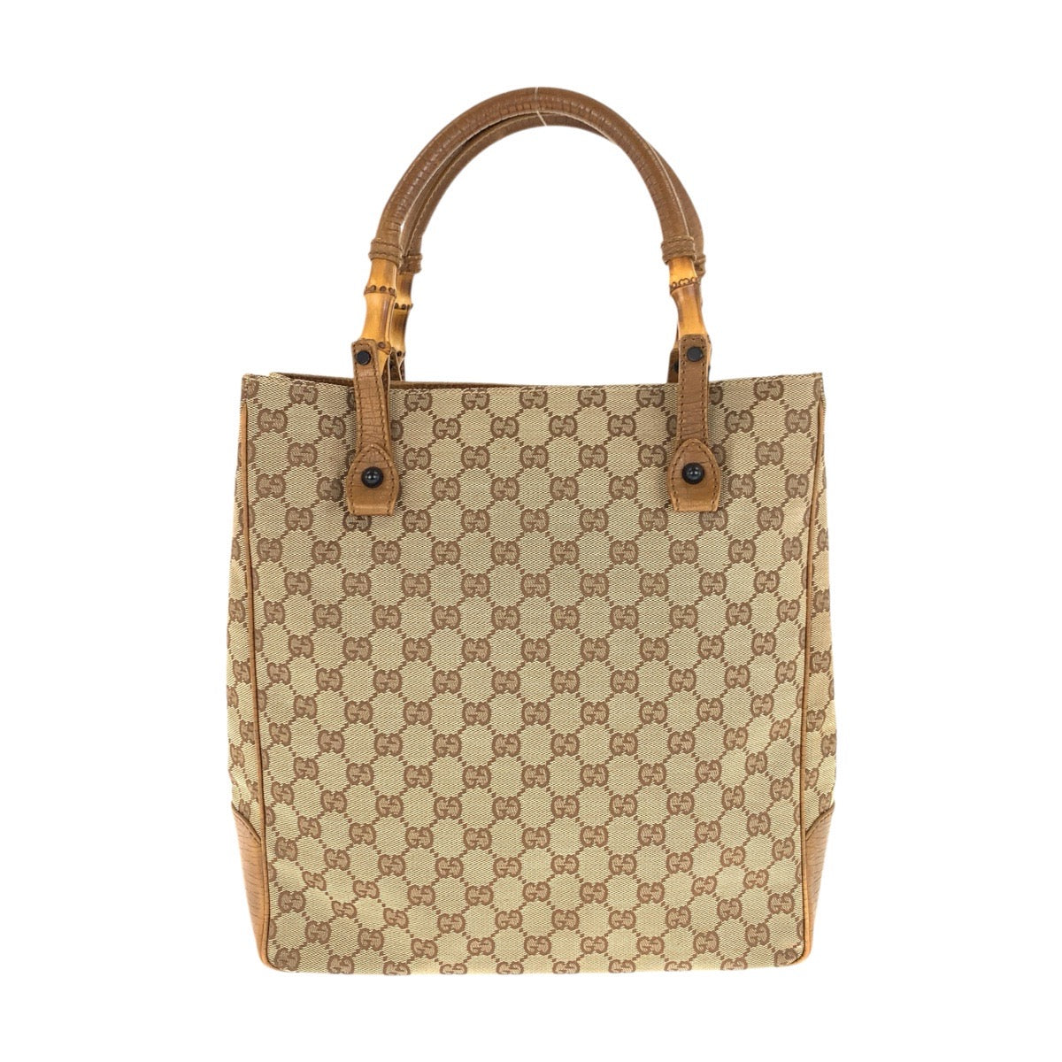 22915
GUCCI グッチ バンブー ベージュ キャメル GGキャンバス / レザー 112530 トートバッグ ショルダーバッグ レディース ABP35