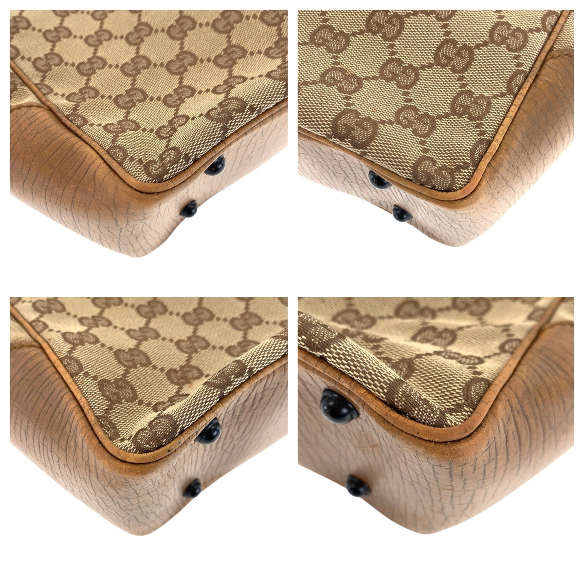 22915
GUCCI グッチ バンブー ベージュ キャメル GGキャンバス / レザー 112530 トートバッグ ショルダーバッグ レディース ABP35