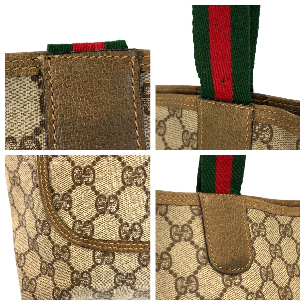 22916
GUCCI グッチ ヴィンテージ シェリーライン ベージュ ブラウン GGスプリームキャンバス 39 02 003 トートバッグ ショルダーバッグ レディース ABP28