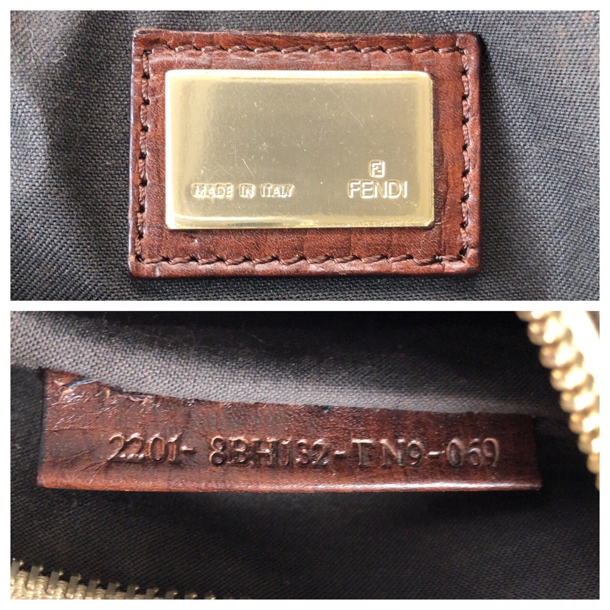 22918
FENDI フェンディ ヴィンテージ ズッキーノ ベージュ ブラウン ゴールド金具 キャンバス / レザー 8BH132 ミニトートバッグ ハンドバッグ レディース ABP45