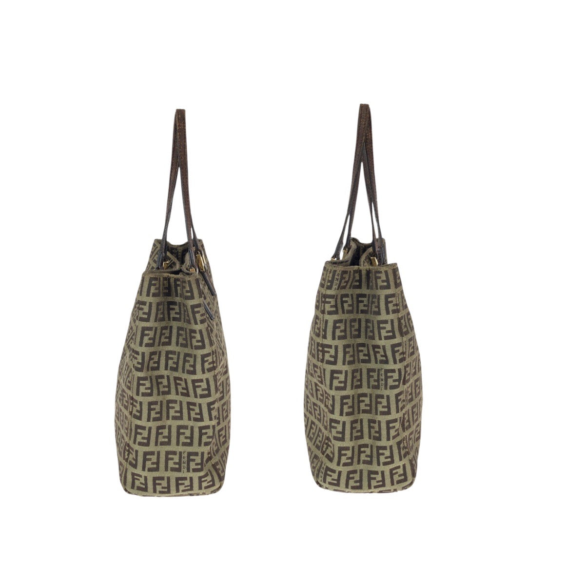 22918
FENDI フェンディ ヴィンテージ ズッキーノ ベージュ ブラウン ゴールド金具 キャンバス / レザー 8BH132 ミニトートバッグ ハンドバッグ レディース ABP45