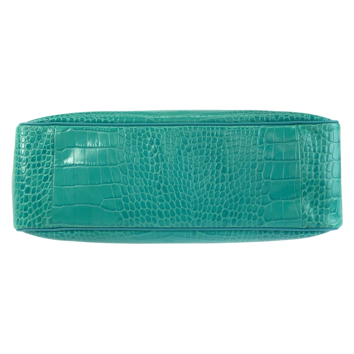 22919
Longchamp ロンシャン ロゾ 型押し エメラルドグリーン シルバー金具 レザー 1681158264 トートバッグ ハンドバッグ レディース A21