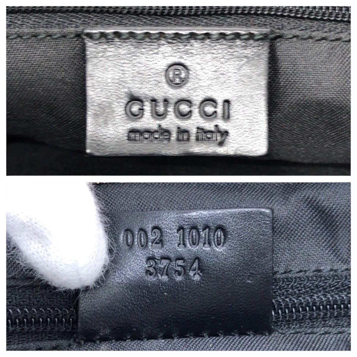22921
GUCCI Bamboo Beige Brown Gunmetal Hardware GG Canvas 002 1010 Tote Bag Handbag Ladies ABP35