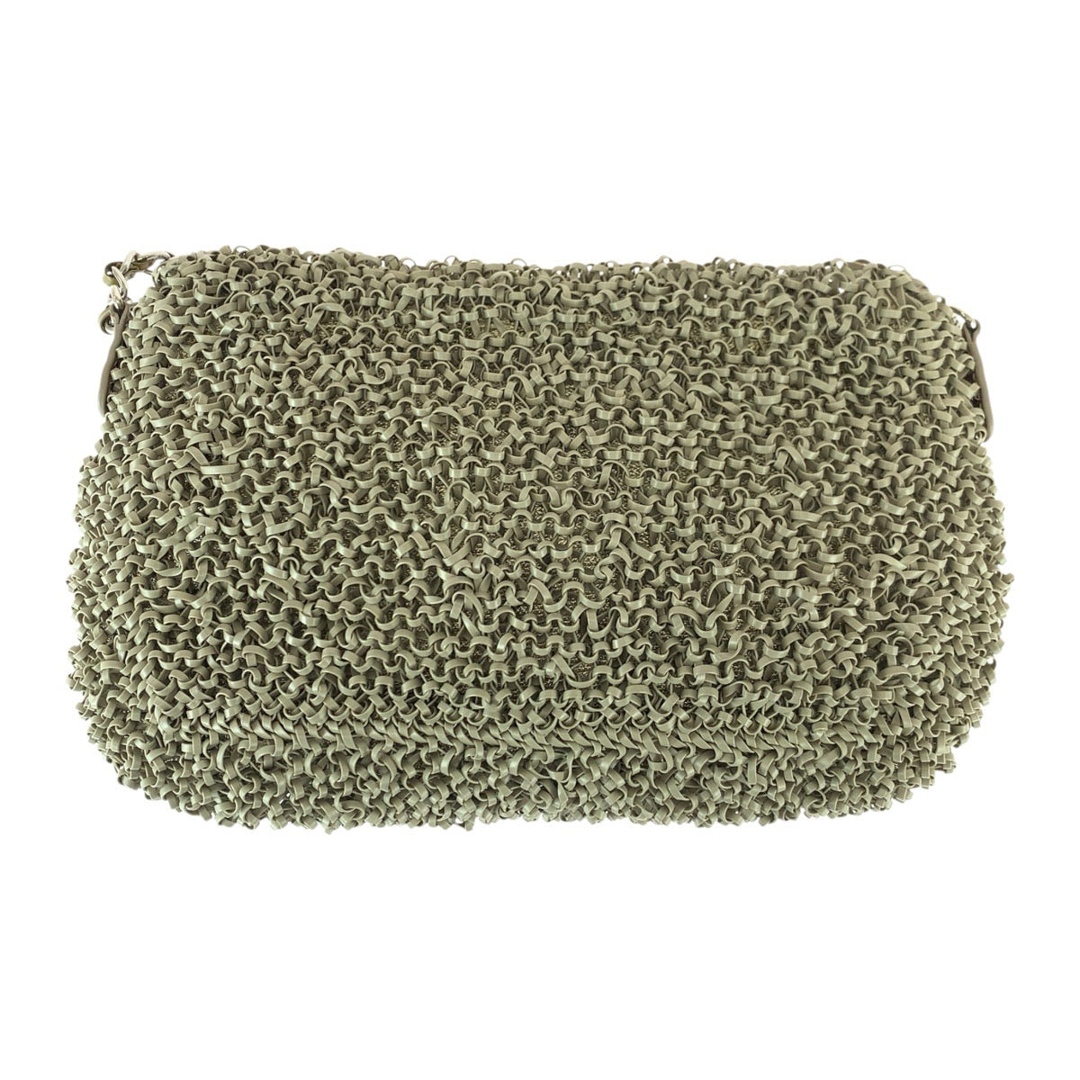 22923
ANTEPRIMA アンテプリマ ルケット カーキ ベージュ シルバー金具 PVC ショルダーバッグ レディース ABP16