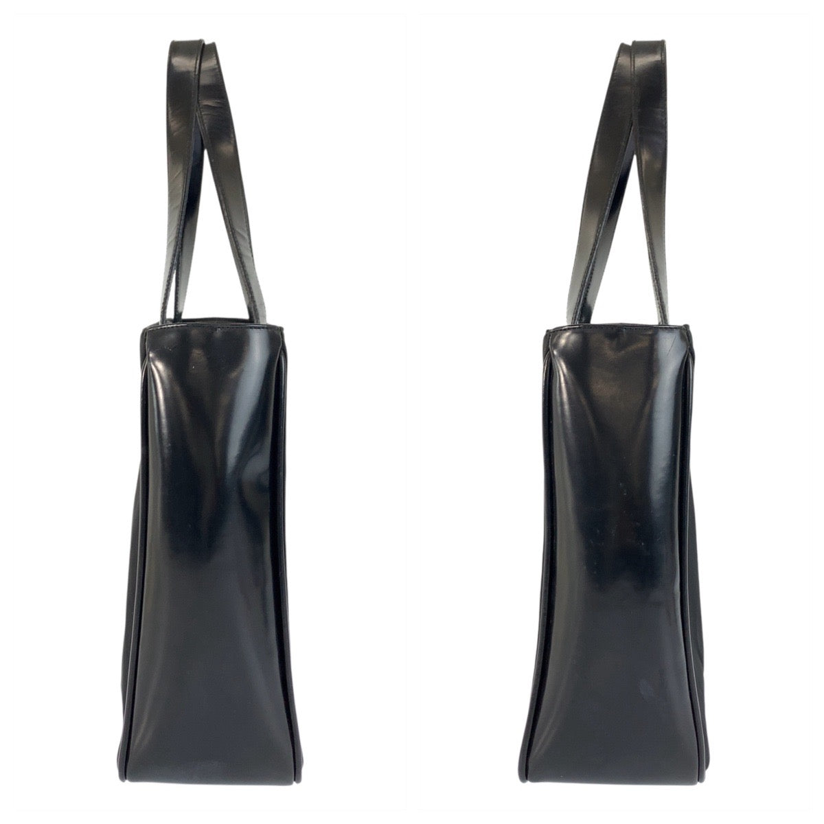 22924
PRADA Tessuto Triangle Logo Plate Black Silver Hardware Nylon / Leather Handbag Tote Bag Ladies ABP36
