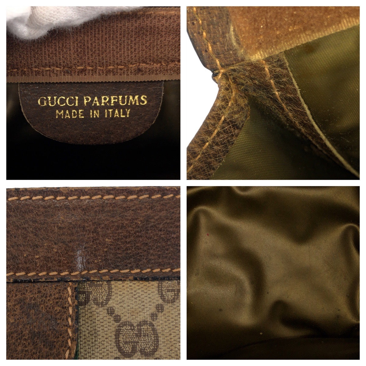 22925
GUCCI グッチ ヴィンテージ シェリーライン オールドグッチ オールドグッチ ベージュ ブラウン GGスプリームキャンバス / レザー クラッチバッグ セカンドバッグ メンズ AB21