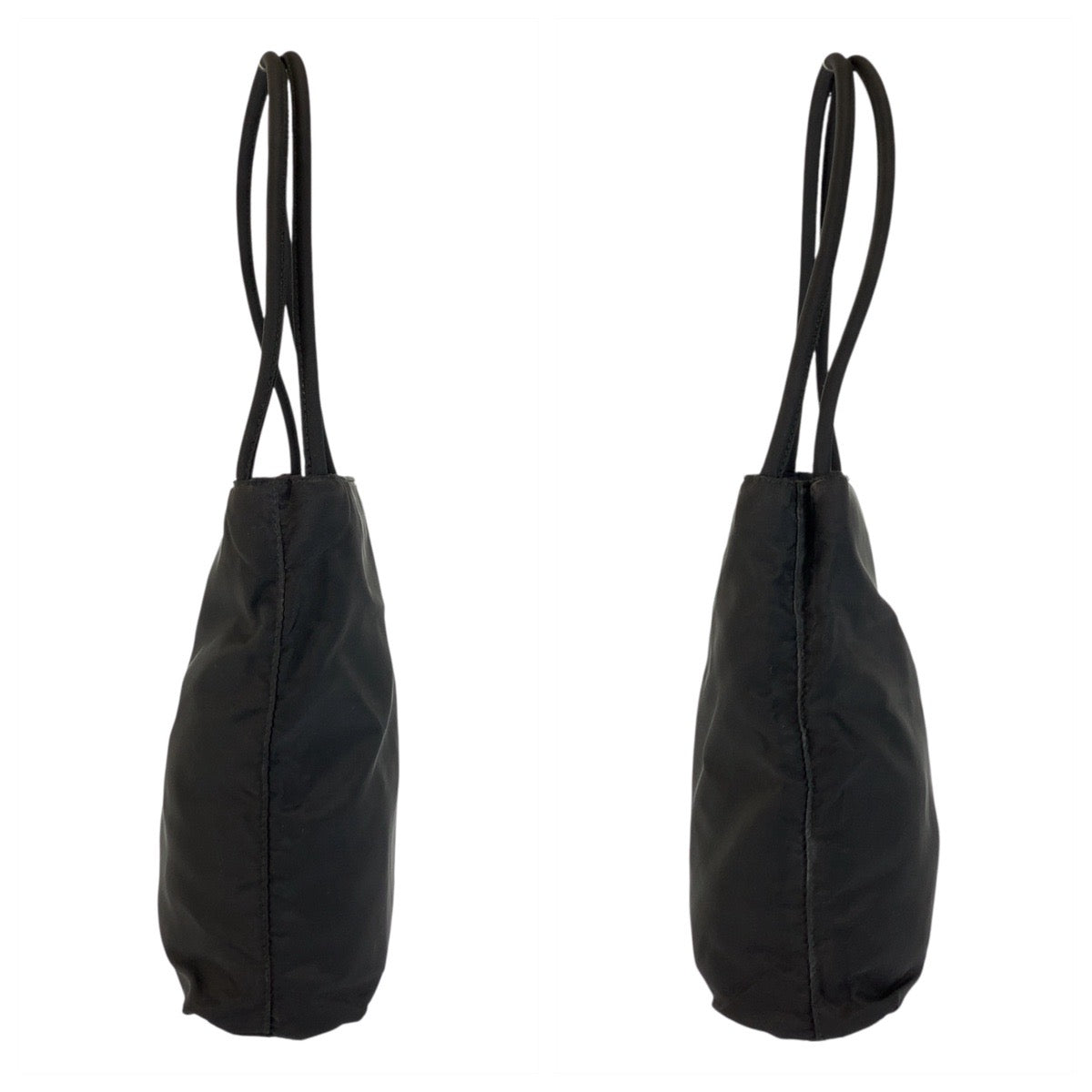 22928
PRADA プラダ テスート 三角ロゴプレート ブラック 黒 シルバー金具 ナイロン ショルダーバッグ トートバッグ レディース AB35