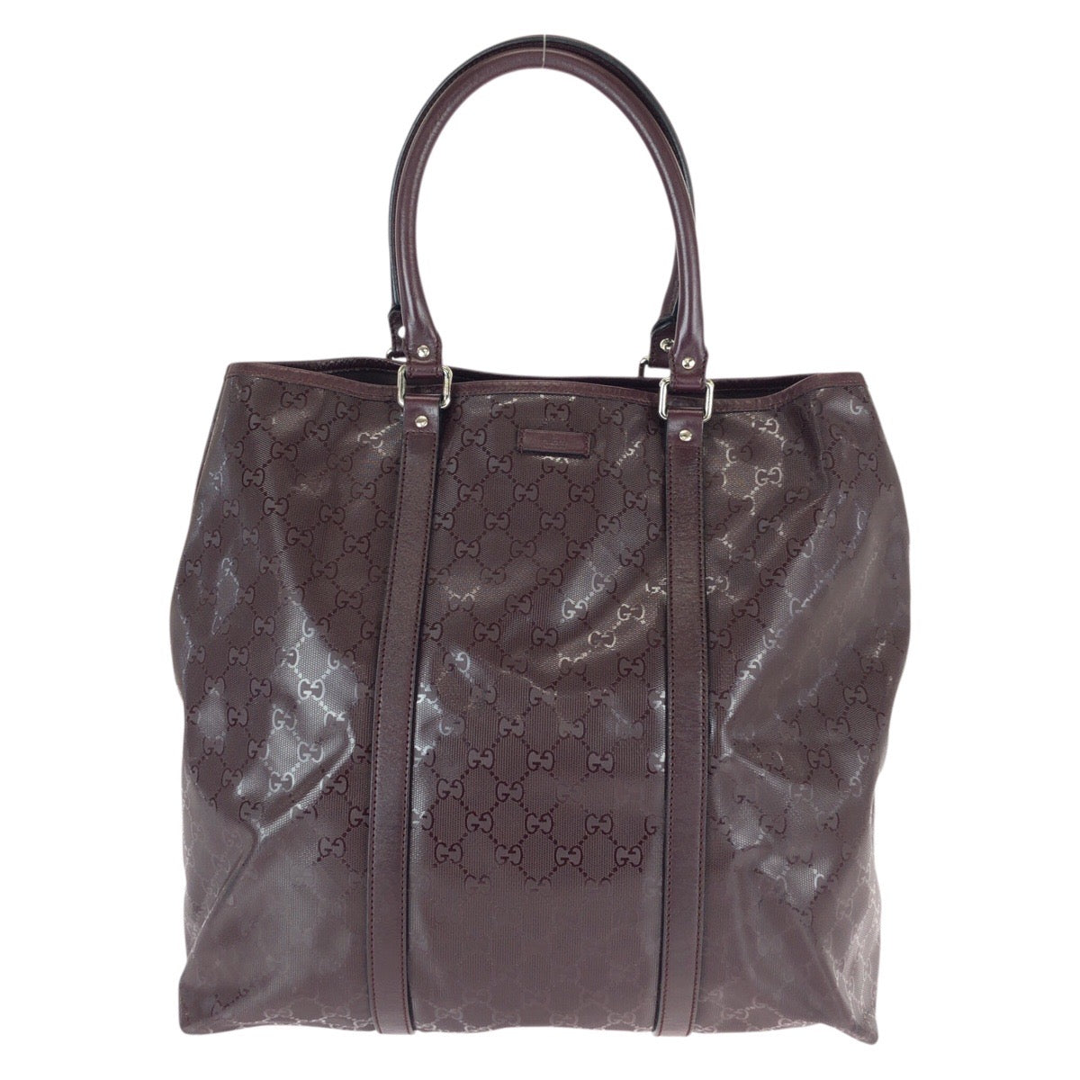 22929
GUCCI グッチ GGインプリメ ワインレッド ボルドー シルバー金具 PVC / レザー 223668 トートバッグ ショルダーバッグ レディース ABP45