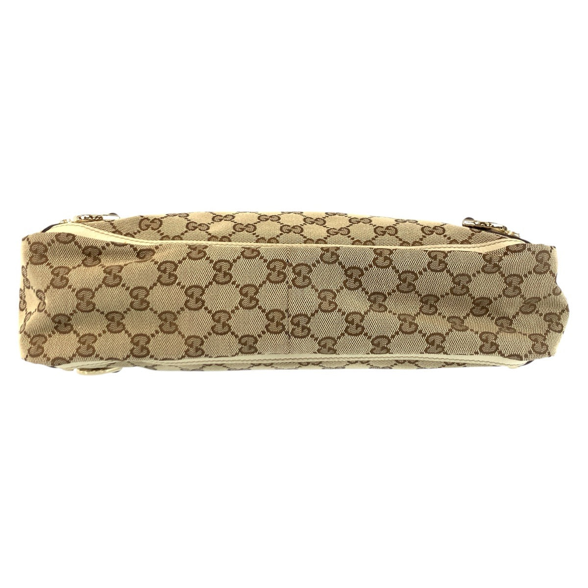 22931
GUCCI Beige Gold Hardware GG Canvas / Leather 170004 Tote Bag Handbag Women's ABP56