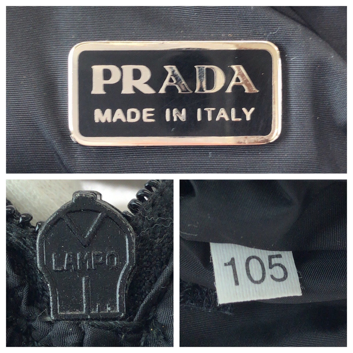 22936
PRADA SPORTS Prada Sport Black Red Silver Hardware / Neoprene Handbag Unisex Women's AB21