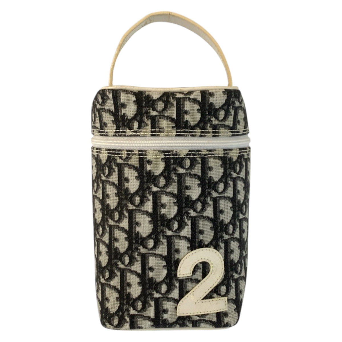 22937
Christian Dior クリスチャンディオール トロッター ホワイト ブラック 黒 PVC / レザー CM1026 ハンドバッグ バニティバッグ レディース AB21