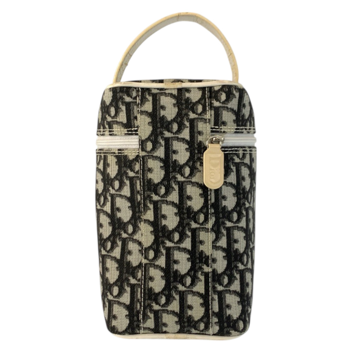 22937
Christian Dior クリスチャンディオール トロッター ホワイト ブラック 黒 PVC / レザー CM1026 ハンドバッグ バニティバッグ レディース AB21