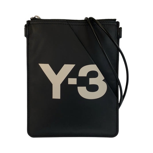 22939
Y-3 ワイスリー Y-3 ブラック 黒 ホワイト レザー ショルダーバッグ ポシェット レディース A21