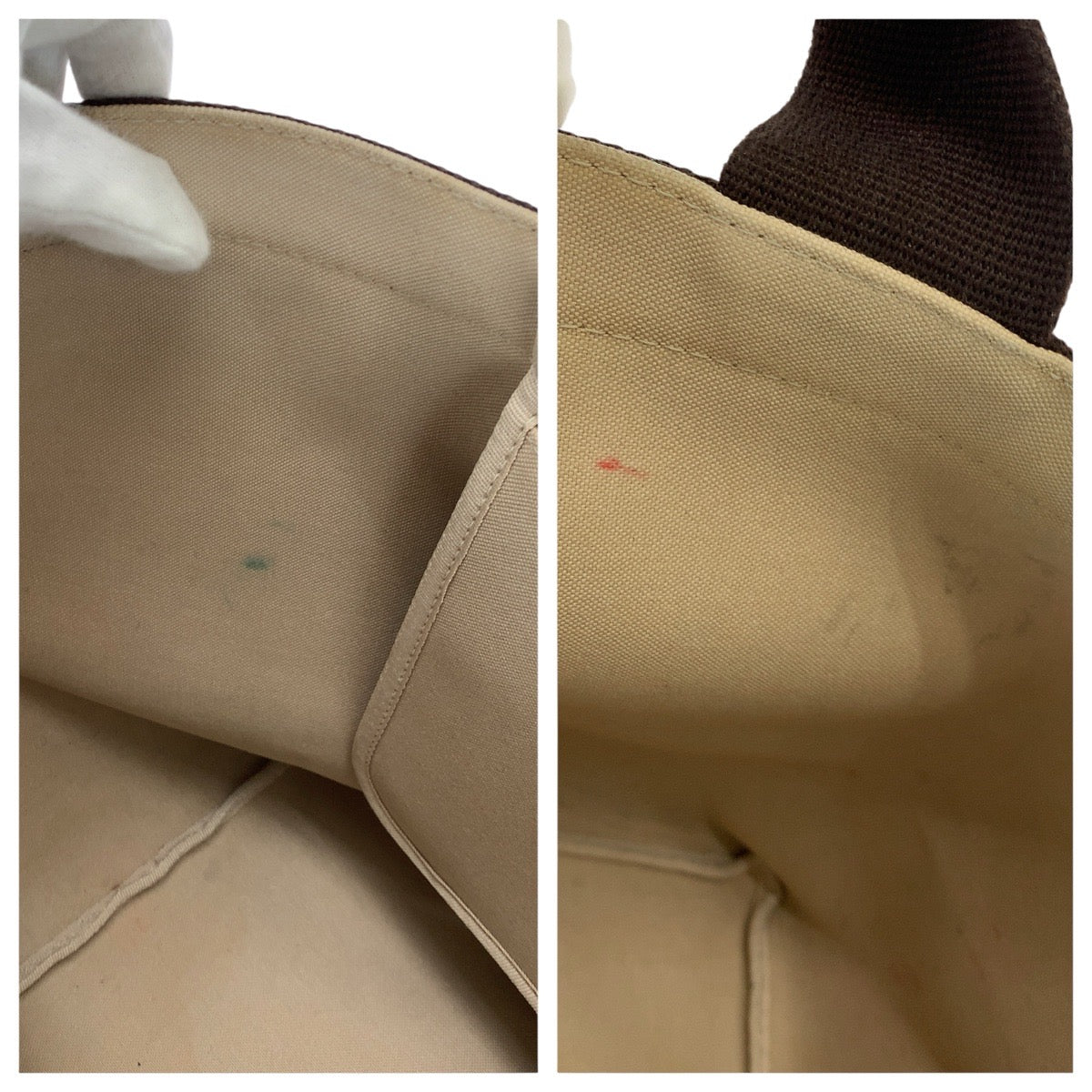 22941
Herve Chapelier エルベ シャプリエ ベージュ ダークブラウン シルバー金具 / コーテッドキャンバス トートバッグ 男女兼用 レディース ABP35