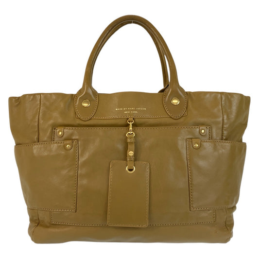 22944
MARC BY MARC JACOBS マークバイマークジェイコブス ブラウン ゴールド金具 レザー トートバッグ ハンドバッグ レディース ABP16