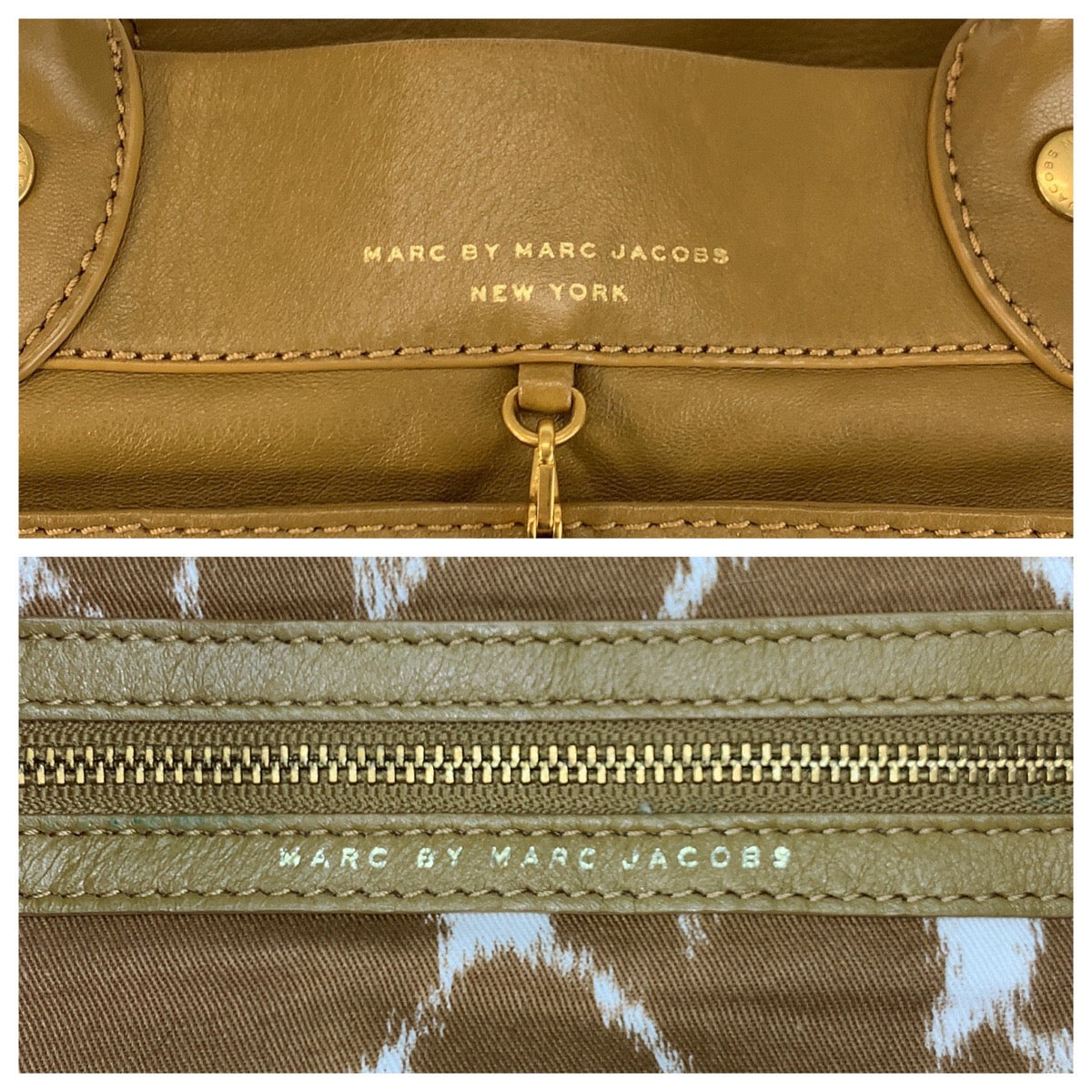 22944
MARC BY MARC JACOBS Brown Gold Hardware Leather Tote Bag Handbag Ladies ABP16