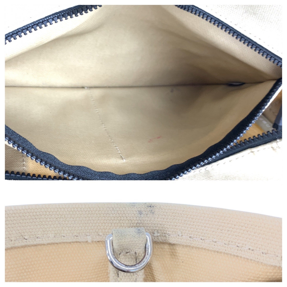 22948
MARC JACOBS マークジェイコブス THE TOTE BAG ベージュ ブラック シルバー金具 キャンバス トートバッグ ショルダーバッグ 2way レディース ABP16