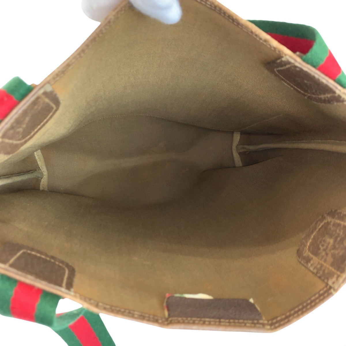 22949
GUCCI グッチ ヴィンテージ シェリーライン ベージュ ブラウン GGスプリームキャンバス 39 02 003 トートバッグ ショルダーバッグ レディース B16