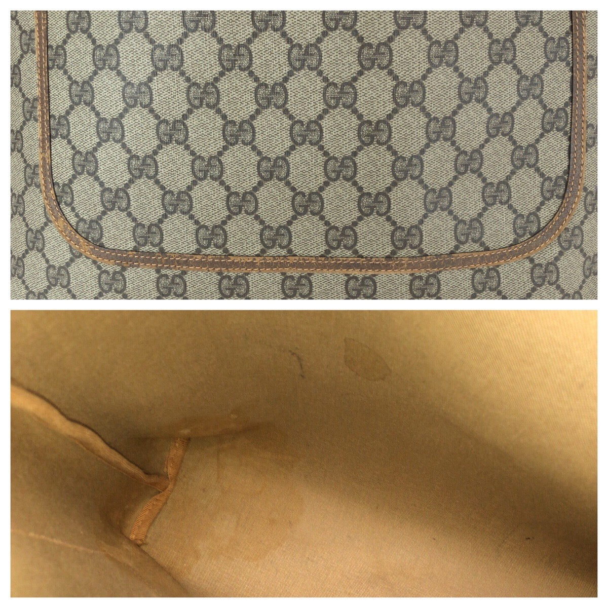 22950
GUCCI グッチ ヴィンテージ オールドグッチ シェリーライン ベージュ ブラウン GGスプリームキャンバス 89.02.003 トートバッグ ショルダーバッグ レディース AB21